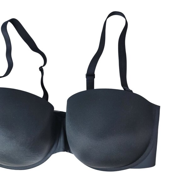 Spanx Up For Anything Strapless Bra Black 38DD Underwire Padded Convert #30022R - Picture 2 of 9